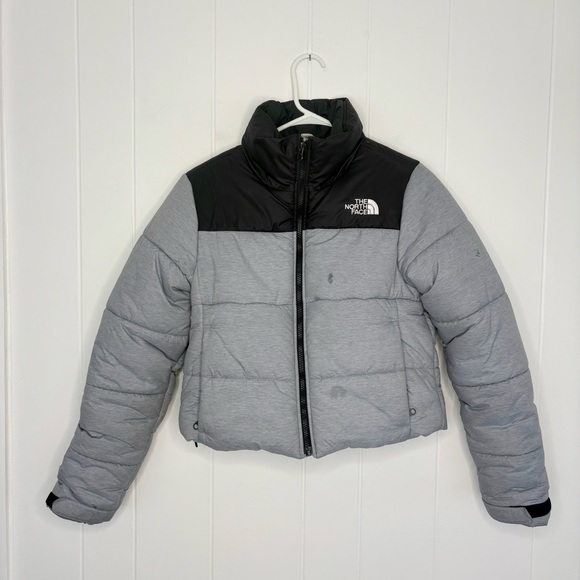 The North Face Saikuru Cropped Jacket in Gray Puffer Jacket Women’s XS Outdoor - Picture 2 of 11